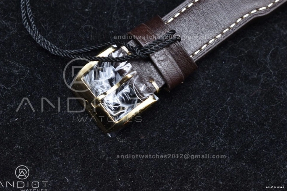 Brown on ZF Leather A Bronze Strap IW501005 Minimalist Real 519 1:1 Edition Dial Pilot Black Big Best 1121